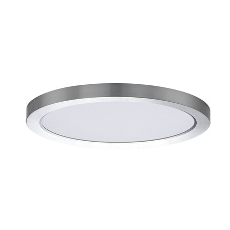 Maxim Lighting Chip 12'' 22W RD LED Flush Mount, Satin Nickel 57696WTSN